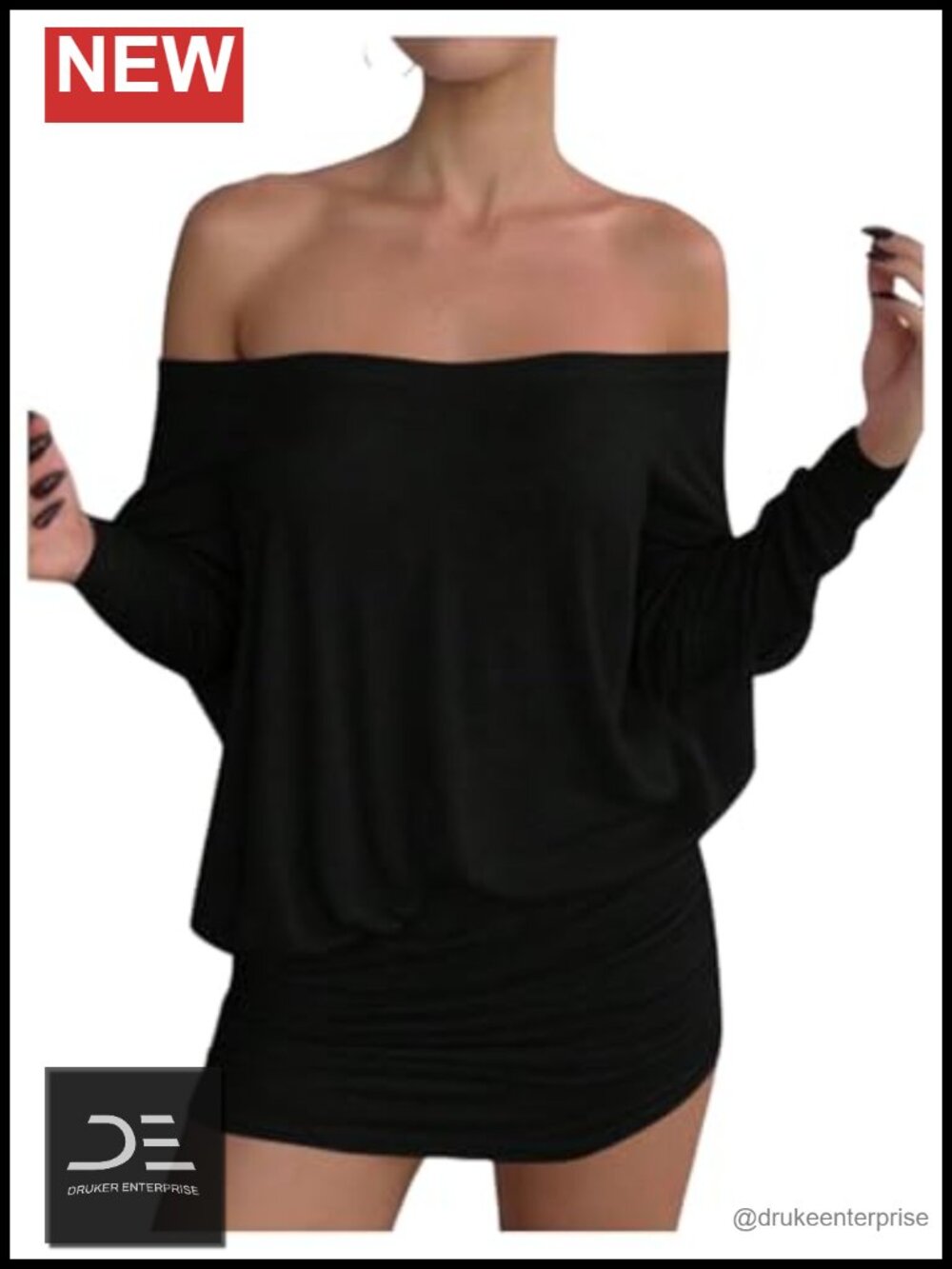 Women's Off Shoulder Long Sleeve Ruched Sheer Mini Bodycon Dress